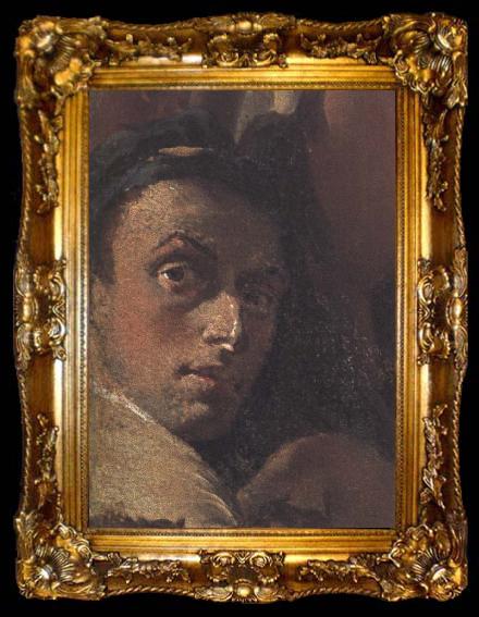 framed  Giambattista Tiepolo Details from The Triumph of Marius, ta009-2